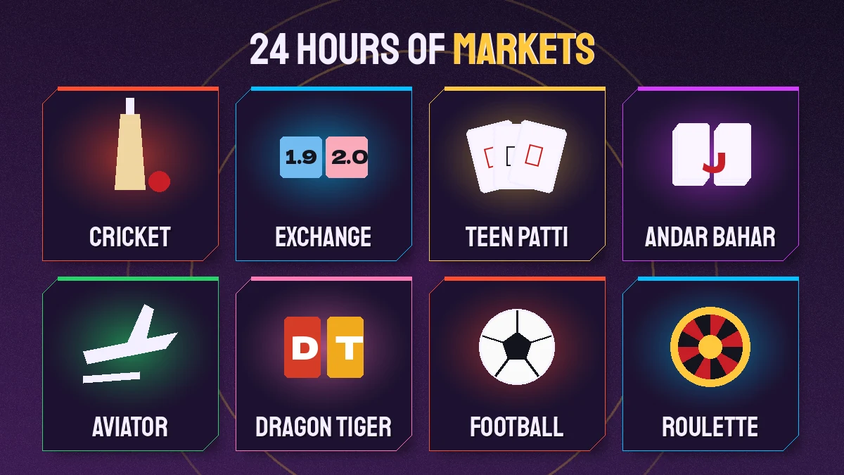 FairPlay 24 games and markets: cricket exchange, Teen Patti, Andar Bahar and Aviator on one FairPlay ID