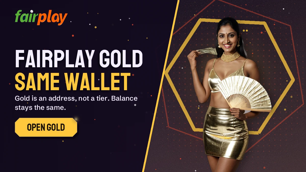 FairPlay Gold login address banner with the same FairPlay ID and balance
