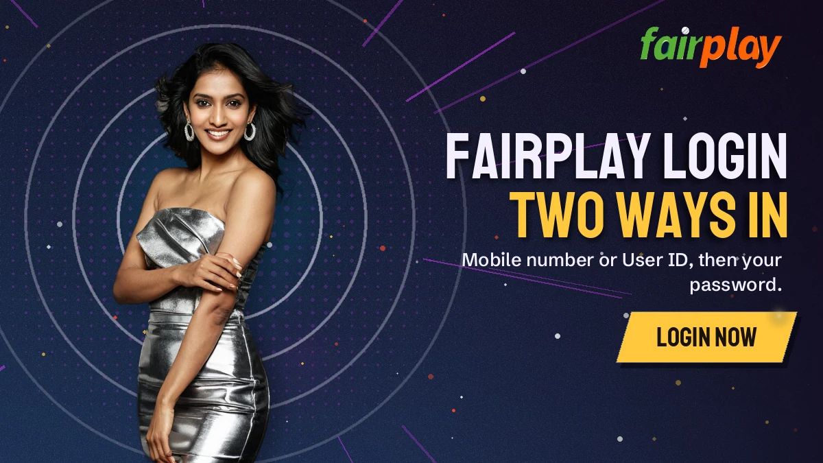 FairPlay login banner: sign in by mobile number or FairPlay User ID