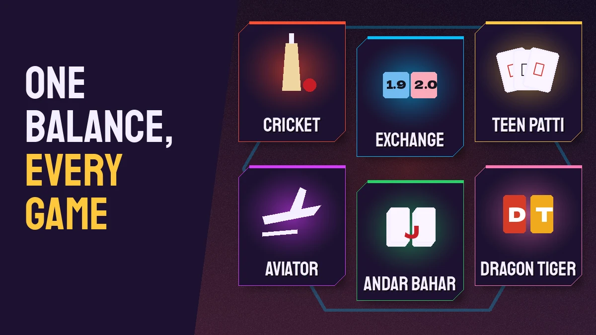 FairPlay games on one balance, from cricket exchange markets to Aviator and live Teen Patti tables